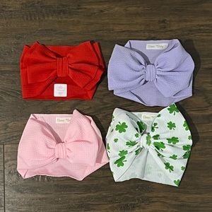 Baby Girl Bow Head wrap Bundle